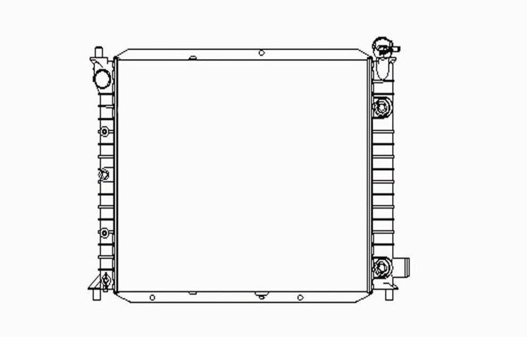 Replacement radiator 90-00 ford escort mercury tracer 1.8 1.9 2.0l l4 focz8005aa