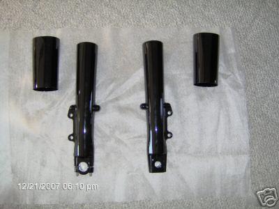 Harley touring fork legs/sliders fit 2000-present-gloss black powder coat