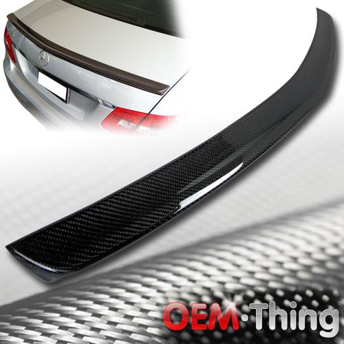 Carbon fiber mercedes benz w212 e class 4dr sedan a type trunk spoiler 10-13 ○