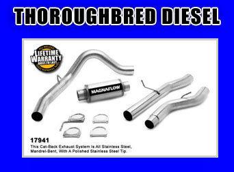 Magnaflow pro series stainless exhaust 06-07 6.6 duramax cc lb dually 4"