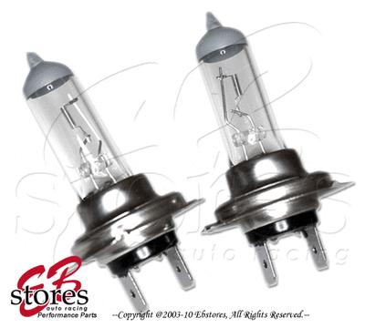 12v 55w h7 oem clear white 4300k xenon gas hid foglight light bulb 2pcs (1pair)