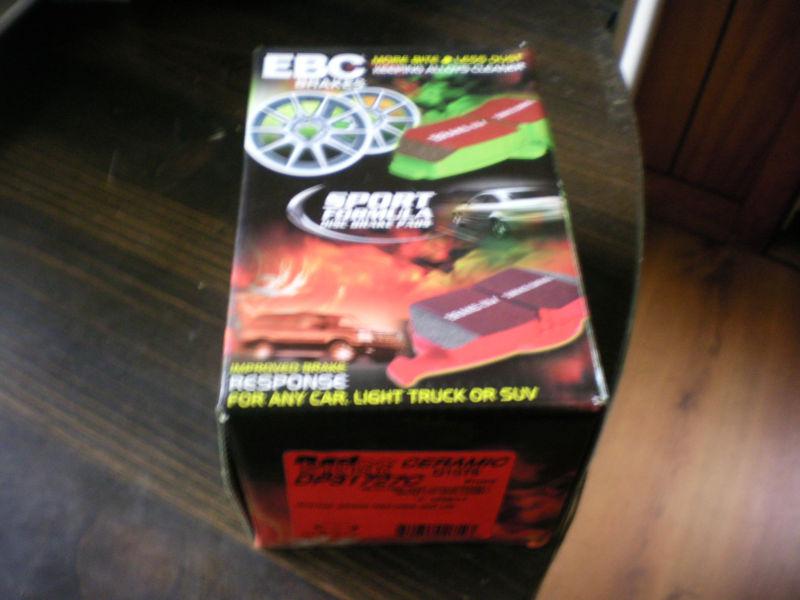 Ebc "red stuff" dp31727c front set ceramic disc brake pads