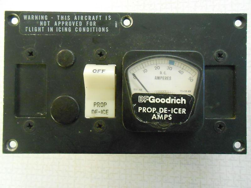 Bf goodrich prop deice ammeter 3e1389-7 and switch