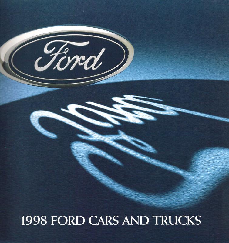 1998 ford car & trucks sales brochure folder mustang original excellent cond