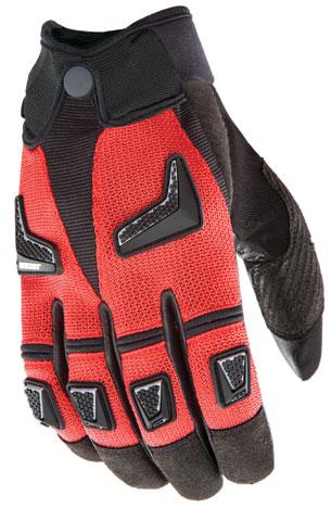 Joe rocket hybrid gloves red black adult