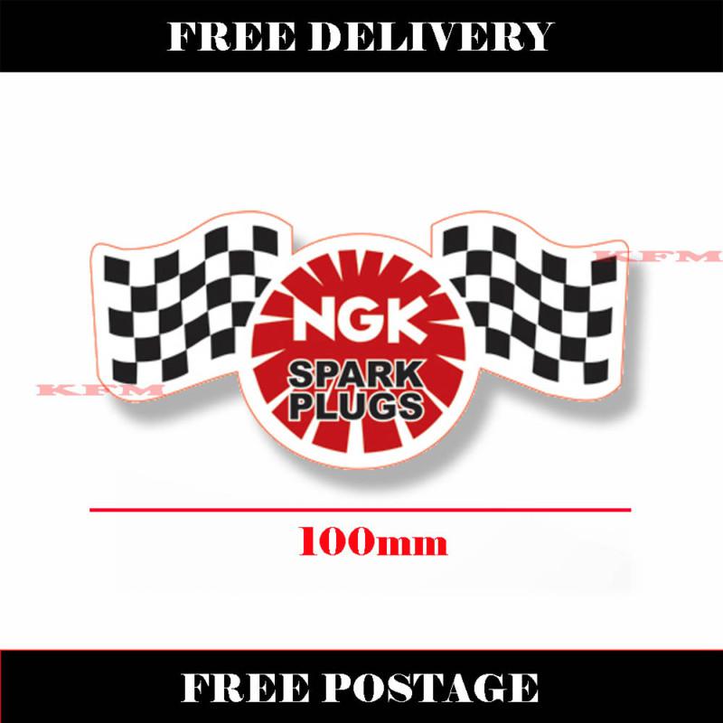 Ngk spark plugs pegatina aufkleber adesivo autocollant decal sticker ~free p&p~