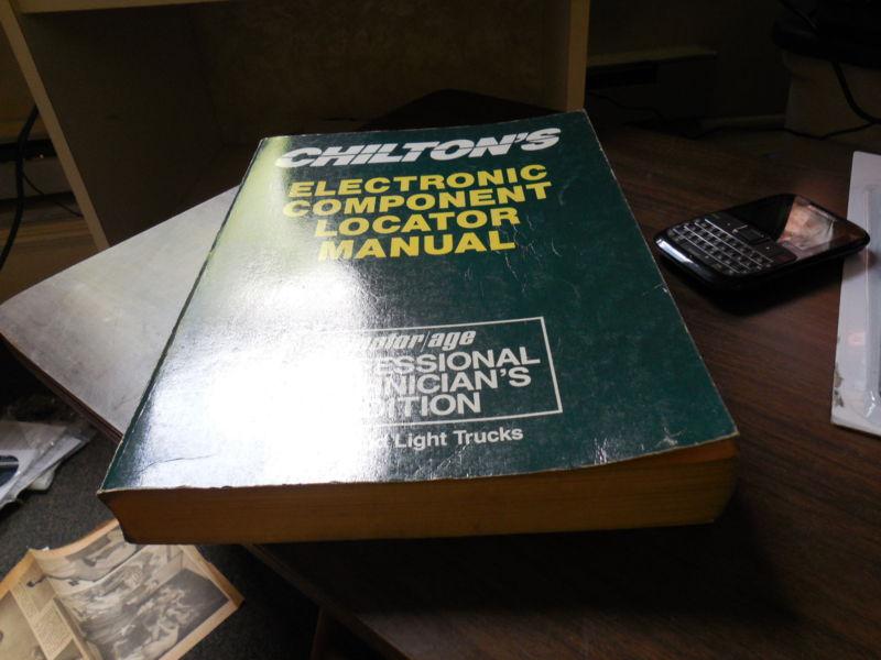 1989-1990-1991 chilton's electronic component locator manual domestic & imports