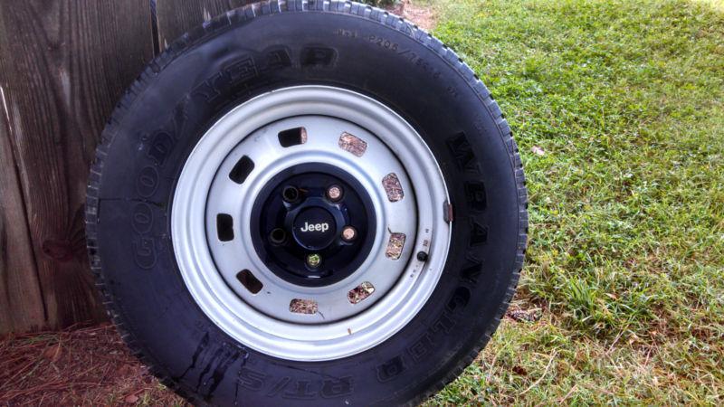 Sell 4 Jeep tire rims - 15 inch in Linwood, North Carolina, US, for US