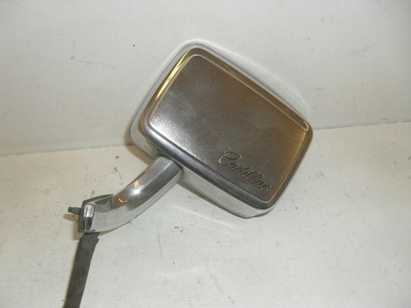 1987 - 1991 1992 cadillac fleetwood / brougham lh chrome power mirror oem a0550