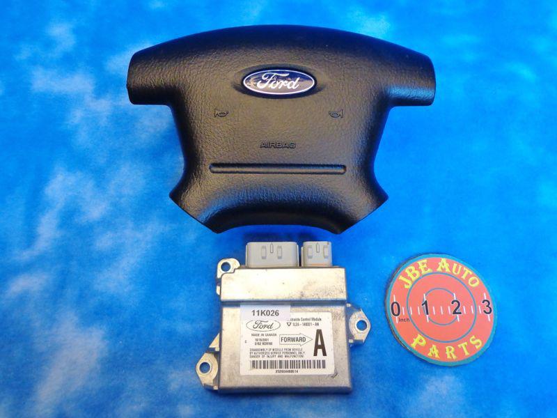 02-05 ford explorer airbag set driver airbag & module oem used 57b