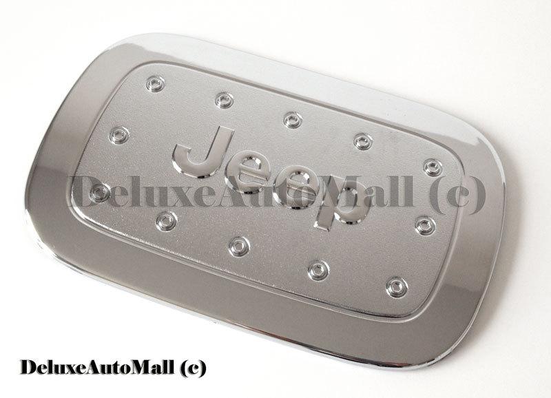 2011 2012 2013 jeep grand cherokee chrome plated abs gas fuel door cover