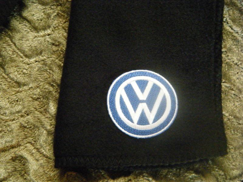 Volkswagen vw   black fleece scarves scarfs scarf  9" x 60" (inches)  auto car  