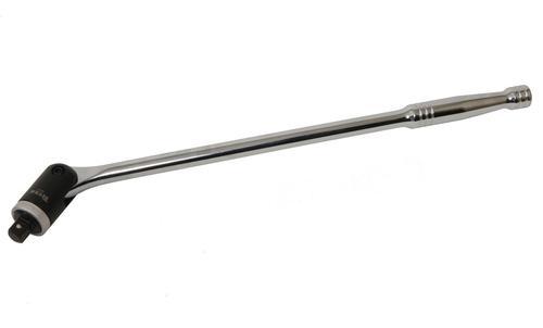 Breaker bar ratcheting 1/2"drive 18"handle chrome-vanadium steel chrome finish