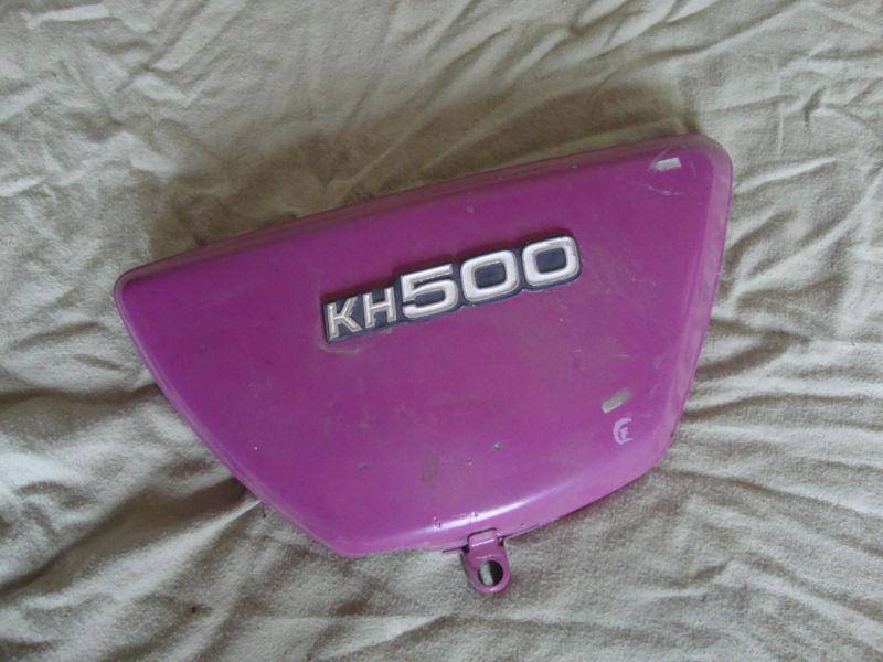 1976 kawasaki kh500 side cover (left side)