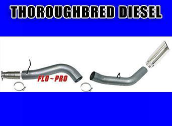  flo pro exhaust system 07.5-10 duramax lmm 5'' dpf back w/tips #628