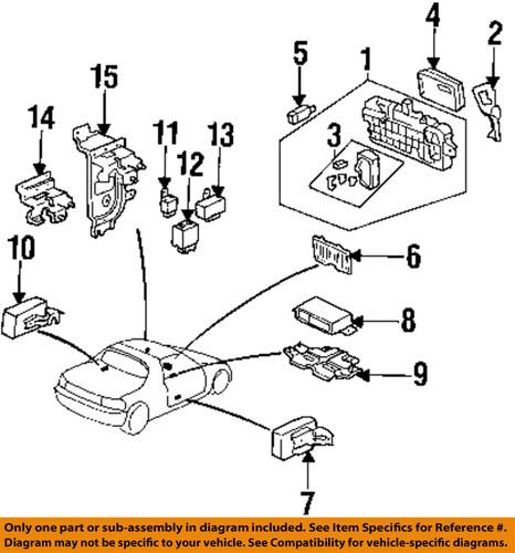 Honda oem 39400s10003 on apron-electrical-main relay