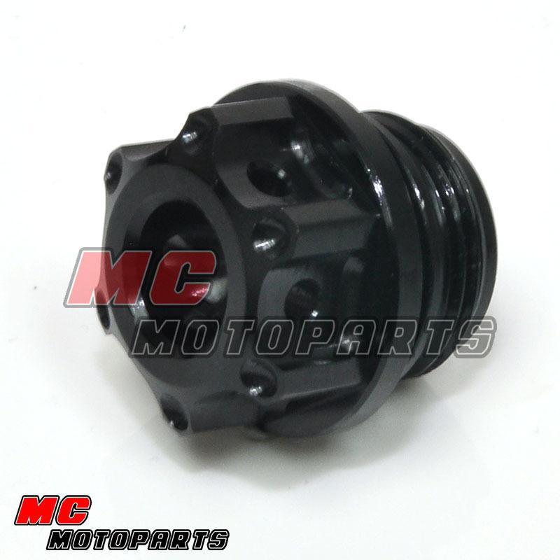 Black oil filler cap for kawasaki zx6r zx10r ninja zx9r zzr 1400 zx14r