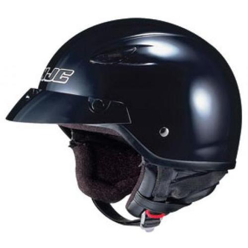 New hjc cl-21m half-helmet adult helmet, gloss black, small/sm