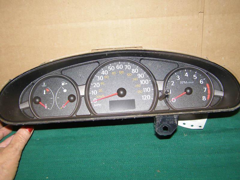 2003 2004 saturn ion speedometer cluster   black gages