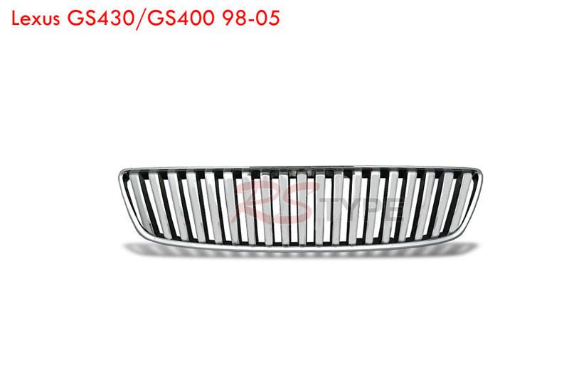 1998-2005  lexus gs400/gs430 front grill vertical chrome 99 00 01 02 03 04