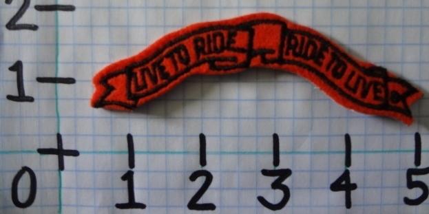 Vintage nos live to ride ride to live motorcycle patch from the 70's 018