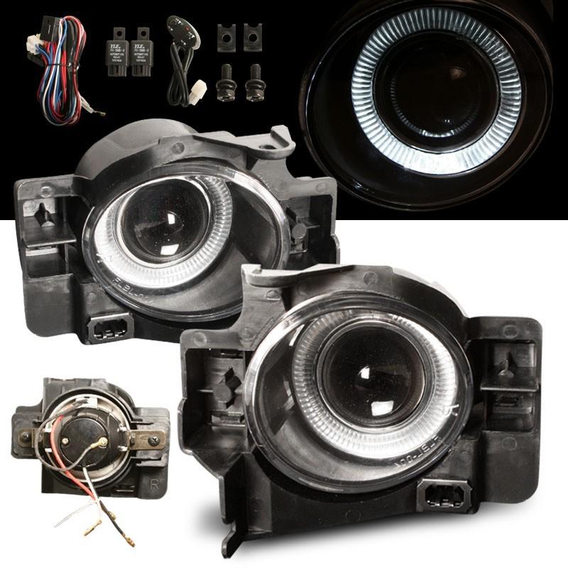08 09 10 altima 2dr coupe halo angel eye projector fog lights 2d