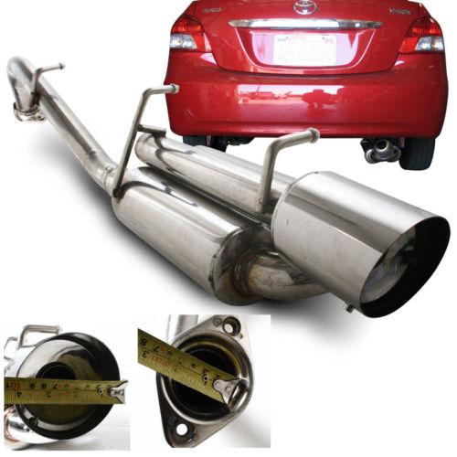 2007-2010 toyota yaris 4dr sedan axleback high flow bolt on exhaust muffler 