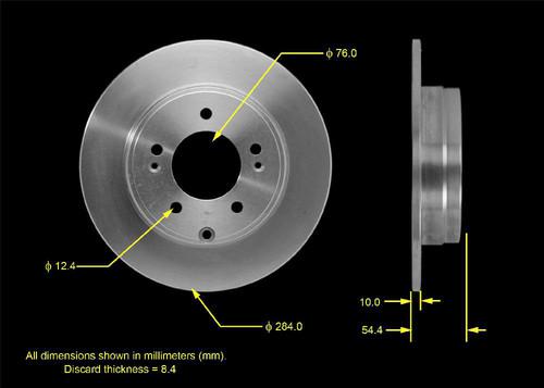 Bendix prt5846 rear brake rotor/disc-disc brake rotor