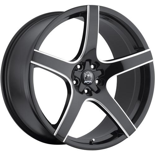 18x9.5 black motiv maranello (410mb) wheels 5x112 5x4.5 +40 lexus sc 430