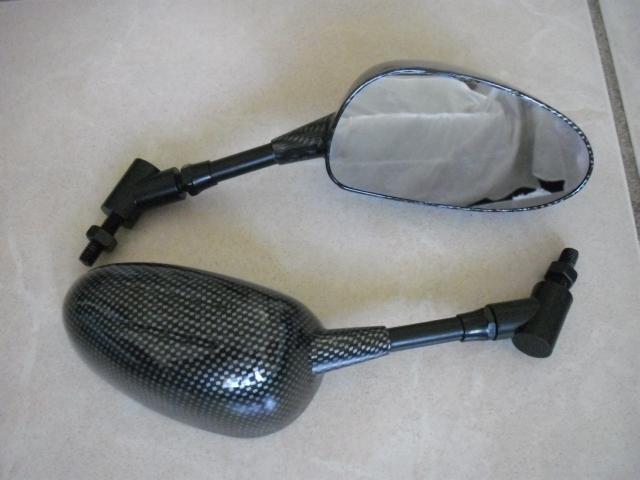 Scooter 50cc 125cc 150cc 250cc gy6 8mm carbon fiber mirrors