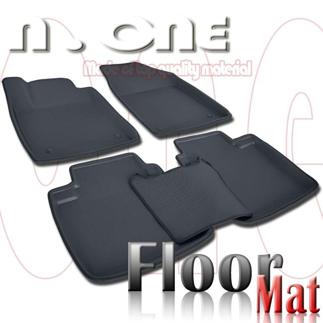 Easy clean rubber all weather black floor mat liner tray 07-12 lexus es350 xv40