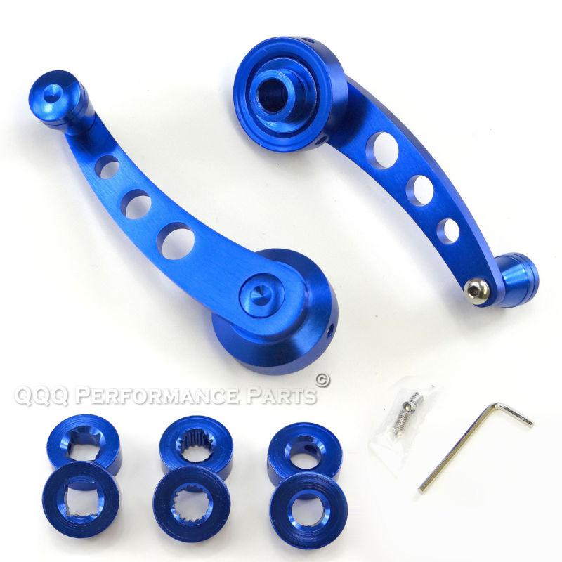 Aluminum window crank winder door hendele kit left right blue