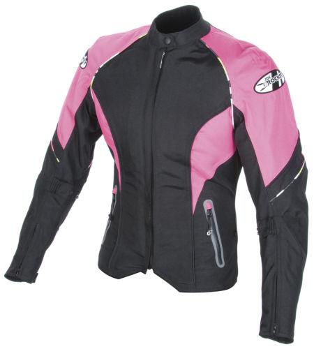 New joe rocket luna 2.0 womens jacket, pink/black, xl