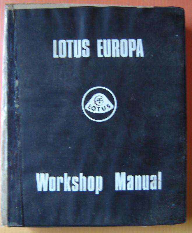 Lotus europa workshop manual all models 1974 #a046t0327z