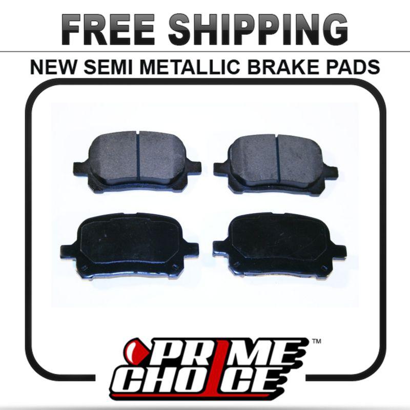 New premium complete set of front metallic disc brake pads with shims