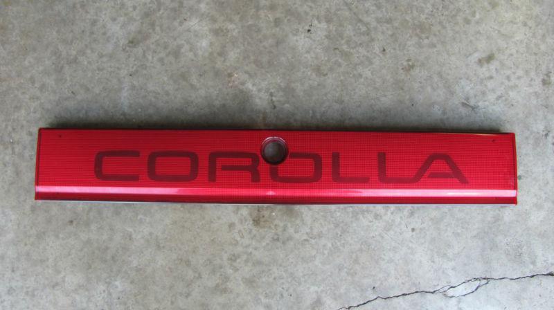 1987 toyota corolla ae82 5 door hatch tail light reflector panel rear oem 1987