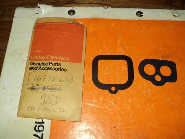 1967 harley  aermacchi sprint 250cc  rubber gasket push rods 