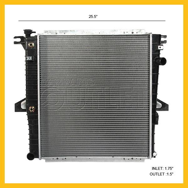 2000-2005 explorer 2001 mountaineer 2000 b 4000 new radiator 4.0l v6 sohc a/t at