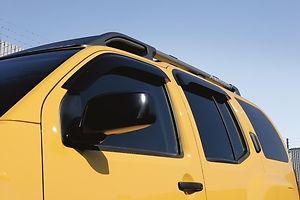 Genuine nissan xterra 2005-2012 oem side window deflectors - 4pc set