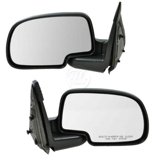 Manual mirrors pair set for yukon suburban silverado sierra pickup truck xl