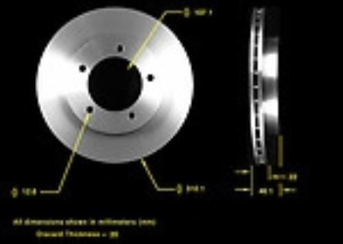 Qualis 31188 disc brake rotor jx 1.8l engine only