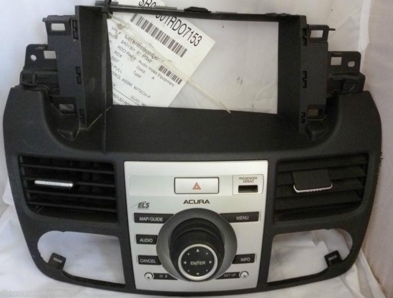 07-12 acura rdx gps radio control panel face plate 39050-8tk-a112