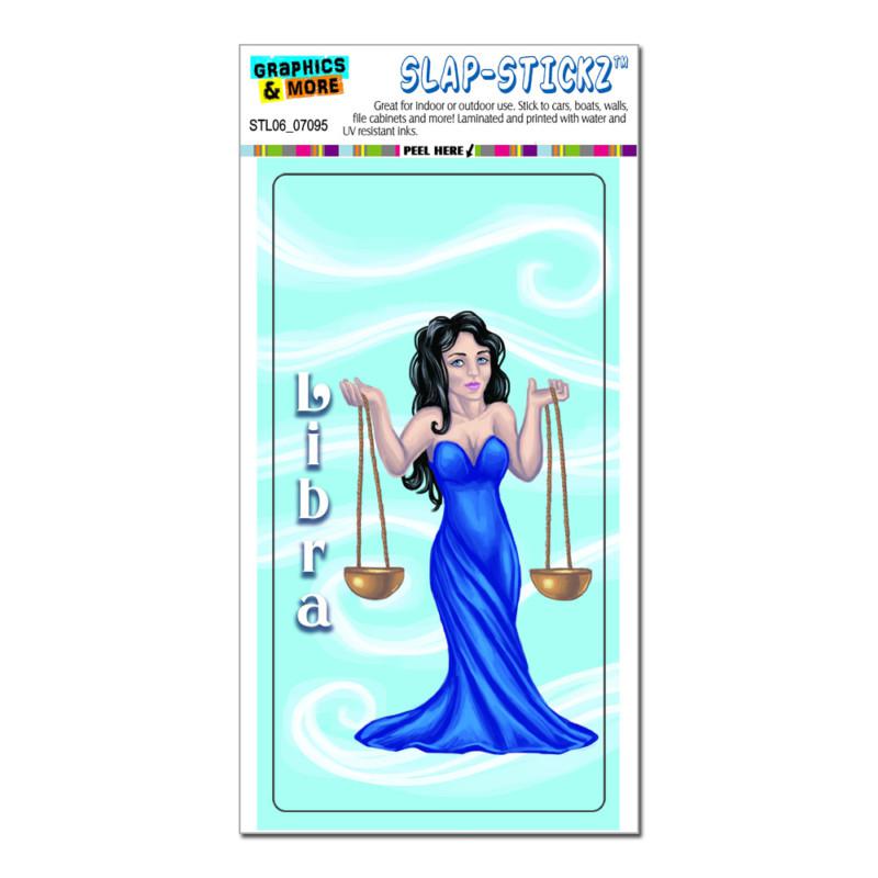 Libra scales zodiac - astrological sign astrology - slap-stickz™ bumper sticker