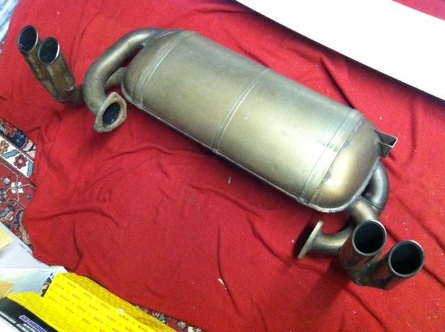 Ferrari 512 m stock exhaust muffler (also testarossa - 512tr)