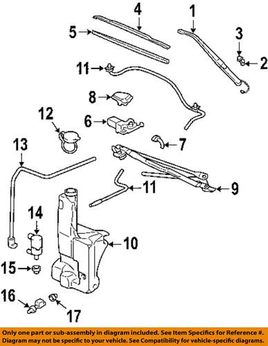 Gm oem 19244683 windshield washer pump