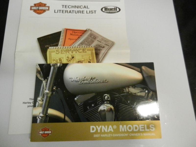 2007' harley davidson dyna models owners manual factory dealership oem book 