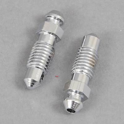 Gw co j9047 brake bleeder screws chrome 3/8"-24 thread 1 1/8" length pair