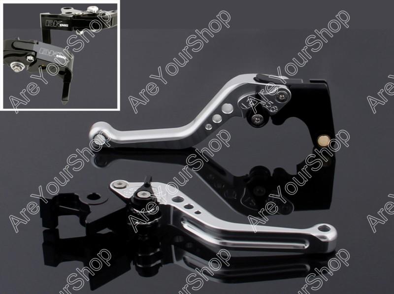 Short brake clutch levers fit for suzuki b-king 2008-2011 silver