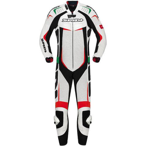 Spidi track wind pro leather 1-pctracksuit white/italy