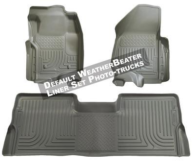 Husky liners weatherbeater front & rear floor liners 02-09 dodge ram quadcab